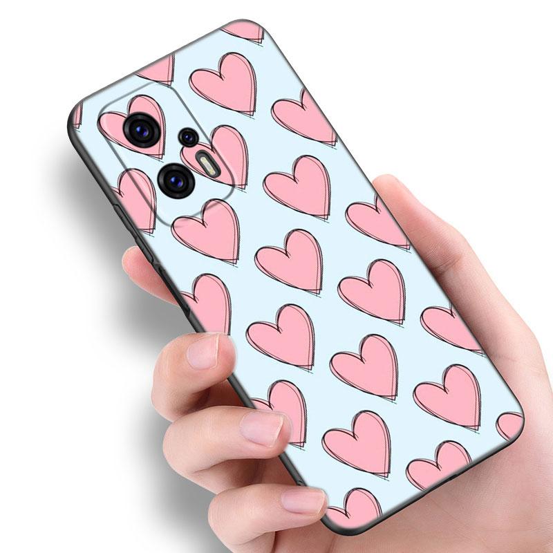 Heart Love Coffee Phone Case For Xiaomi POCO F2 F3 M2 M3 M4 X3 X4 Pro NFC F4 GT 5G F1 X2 C3 C31 C40 M5S Soft TPU Black Cover