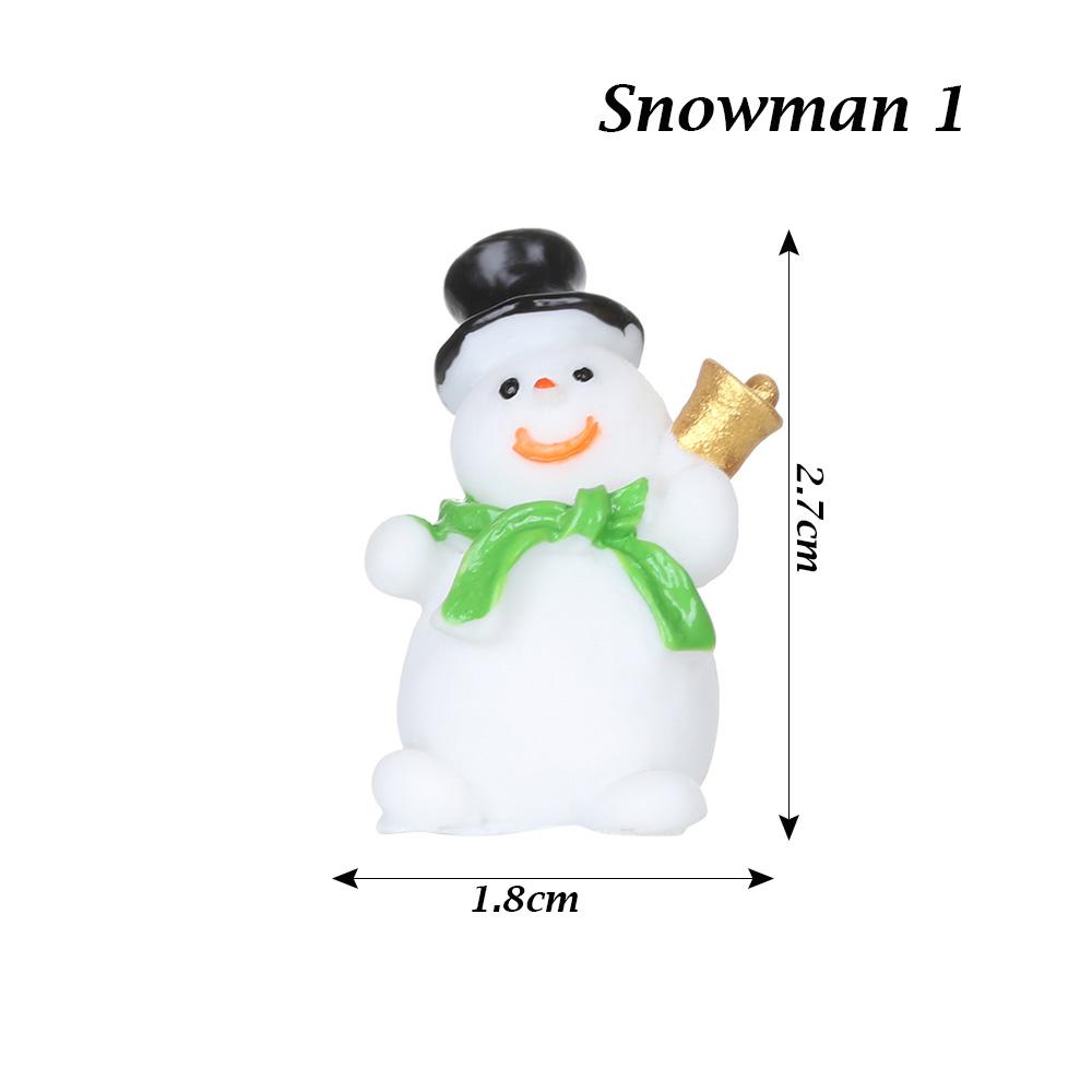1PC Micro Landscape Toys Fairy Garden Home Decorations Deer Xmas Tree Miniature Snowman Christmas Figurines Santa Claus