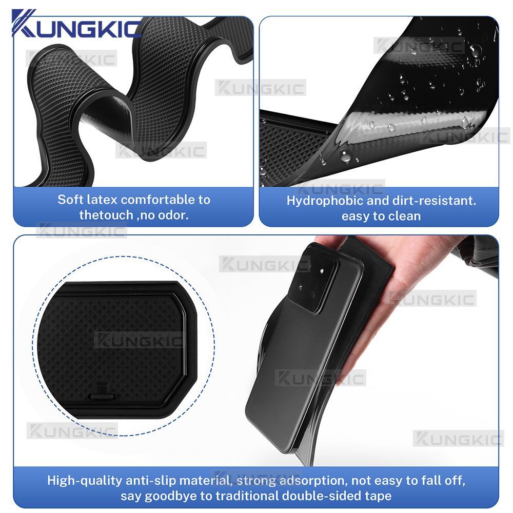Anti-Slip Slot Pad Set for Dacia Jogger Hybrid 2021-2025 Interior Door Groove Mats