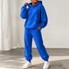 Women's Trendy Color -Lined Casual Two-Piece Set with Long Sleeve Top, Pockets and Cuffed Jogger Pants