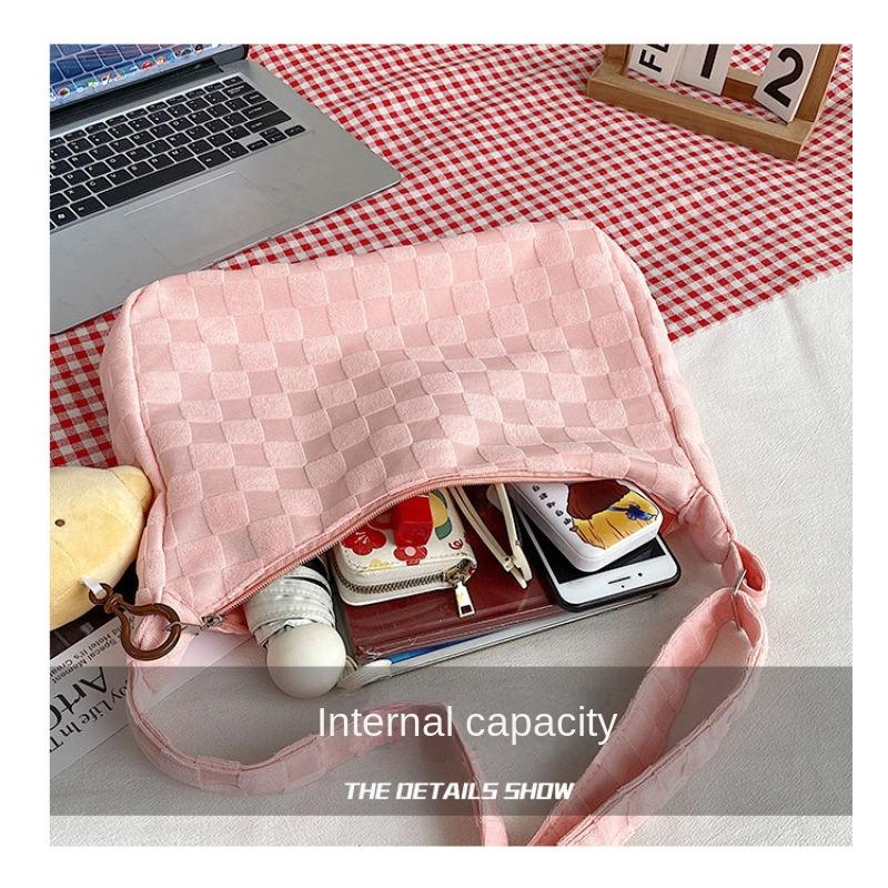 Herbst und Winter Damen Große Kapazität Täglich Vielseitig Mode Western Koreanischer Stil Ins Student Trendy Umhängetasche