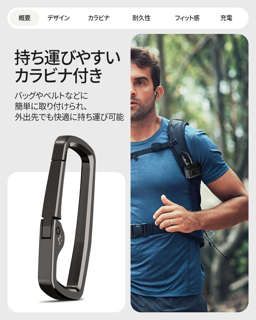 Spigen Pixel Buds 2a Case with Locking Wireless Integrated Shockproof Shock Charging Lock ACS09481 Feature, Charging, Anti-Loss, Carabiner, Cover,