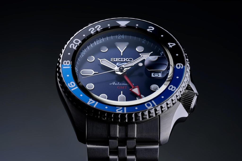 Часы Five Sports SKX Sports Style GMT SBSC003 Silver [Часы Seiko] "Sports Style" Мужские