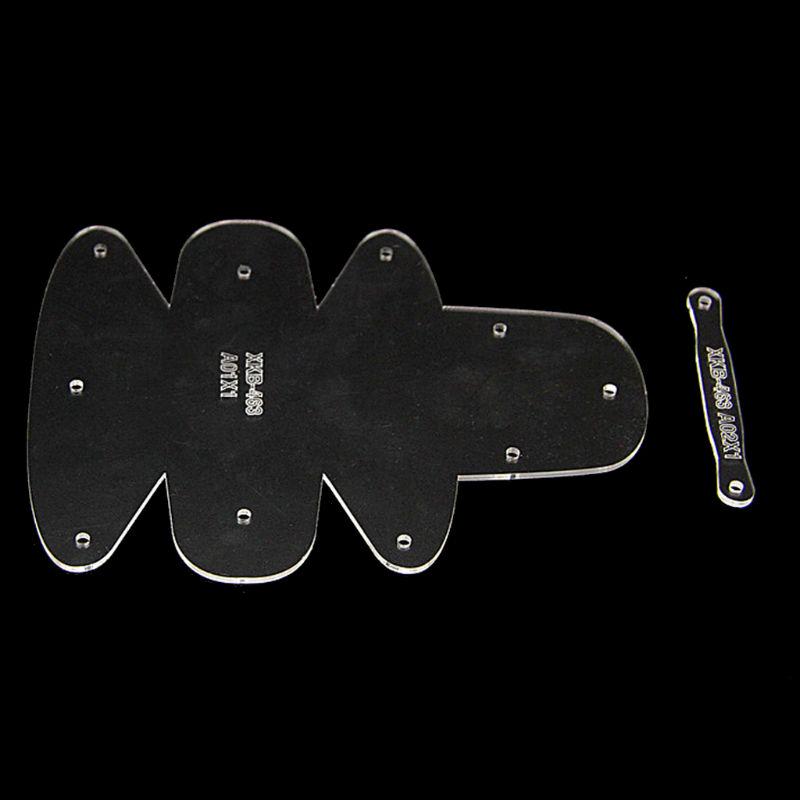 Lederhandwerk Minitasche Münzbörse Nähvorlage PVC Schablone Vorlagen-Set Acryl Geldbörse Muster Schablone Vorlagen-Set