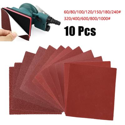 110*100mm Schleifpapier 60-1000 Körnung Zubehör Aluminiumoxid Rot Sets
