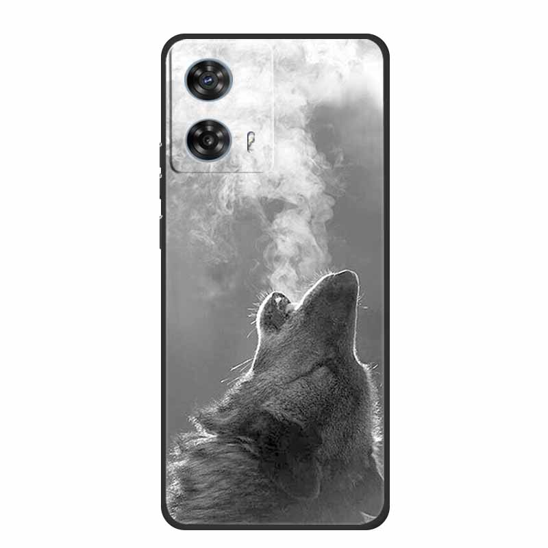 Phone Case For Motorola Edge 50 Fusion Back Cover Case Black Silicone Soft Coque For Moto Edge 50 Fusion Case 6.7" Funda Shell