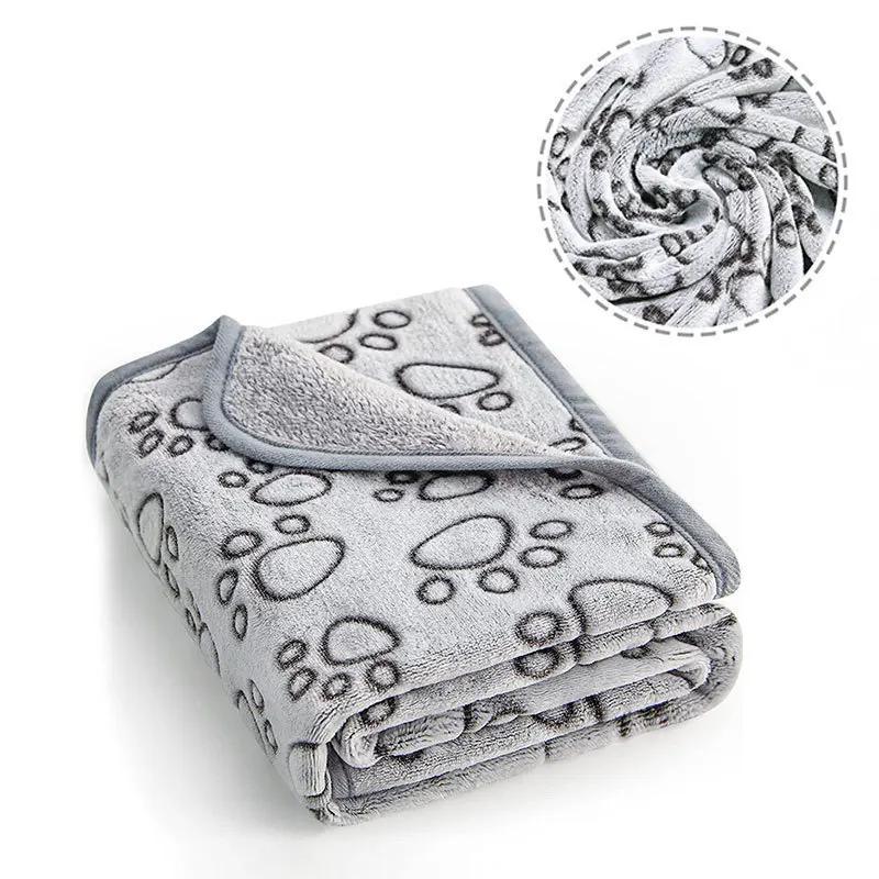 

Flannel Pet Sleeping Blanket Soft Fluffy Dog Blanket Warm Breathable Cat Cover Blanket Comfortable Pet Mat, Suitable For Winter S 40x60cm серый
