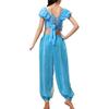 2Pcs/set Charming Sequin Tassels Belly Dance Costume Set Harem Pants Crop Top Sequin Tops Nightclub Stage Dance Wear Festivals