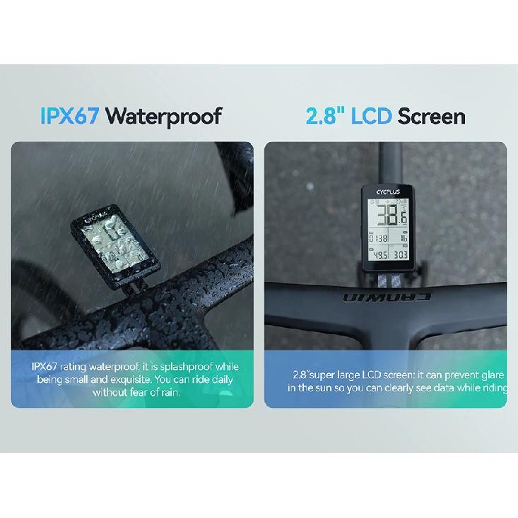 CYCPLUS M3 GPS Komputer Rowerowy Akcesoria Rowerowe Bezprzewodowy ANT+ BLE 5.0 Wodoodporny Prędkościomierz Rowerowy Licznik Przebiegu