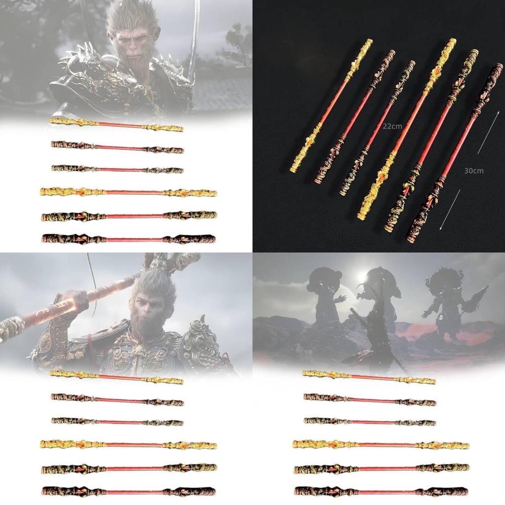 Exquisite 30cm Black Myth Wukong Game Action Figure With Luxurious Gold Color Finish