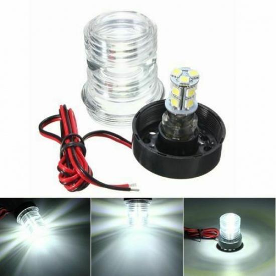 ABS plastic housing 2.6W marine boat round White LED Waterproof 12V for all boat