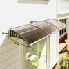 Front Door Canopy, Outdoor Awning, Rain Shelter, 303 X 96cm , Brown