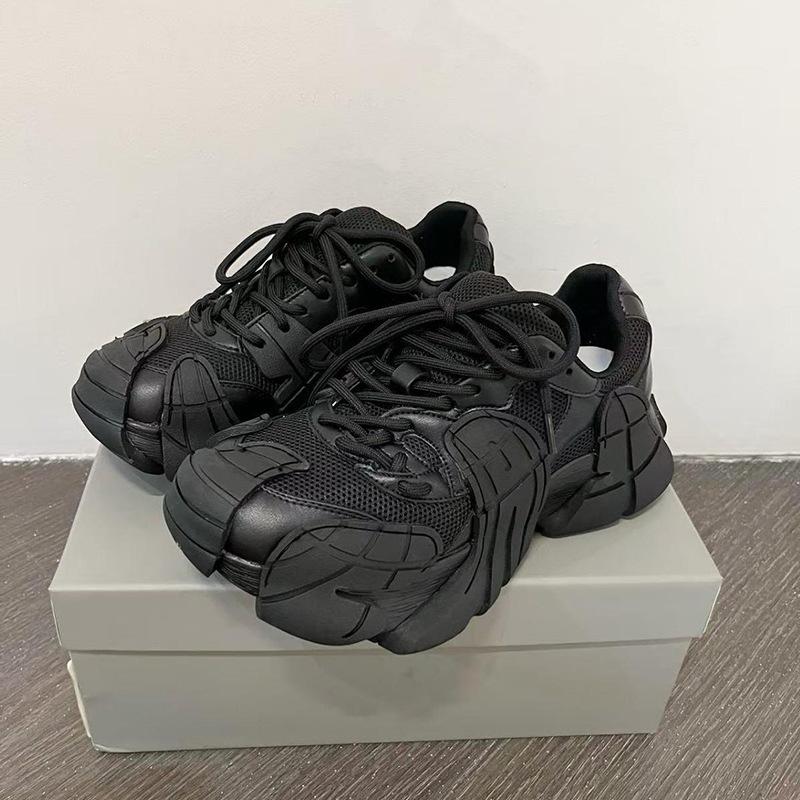 Thick-soled heightening dad shoes women s new octopus dad shoes Thick-soled trendy casual shoes are comfortable and breathable 35 чёрный