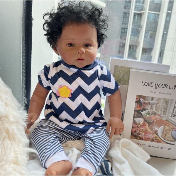 

Reborn Doll Simulation Baby Rebirth Doll Children s Toy Holiday Gift Company чорний