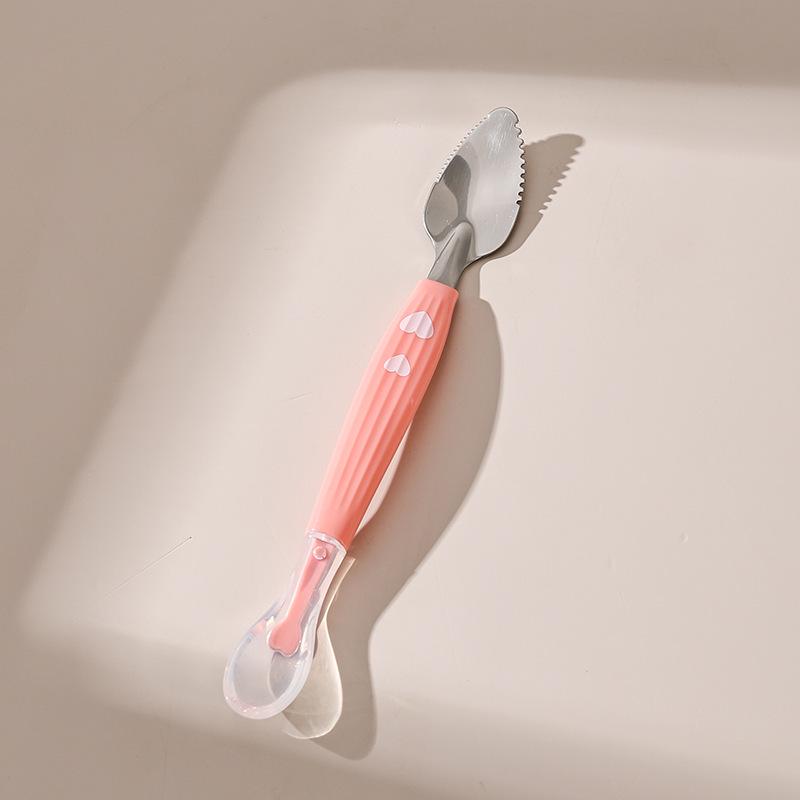 

Dual-Ended Baby Food & Fruit Puree Spoon - Peels and Mashes for Newborns