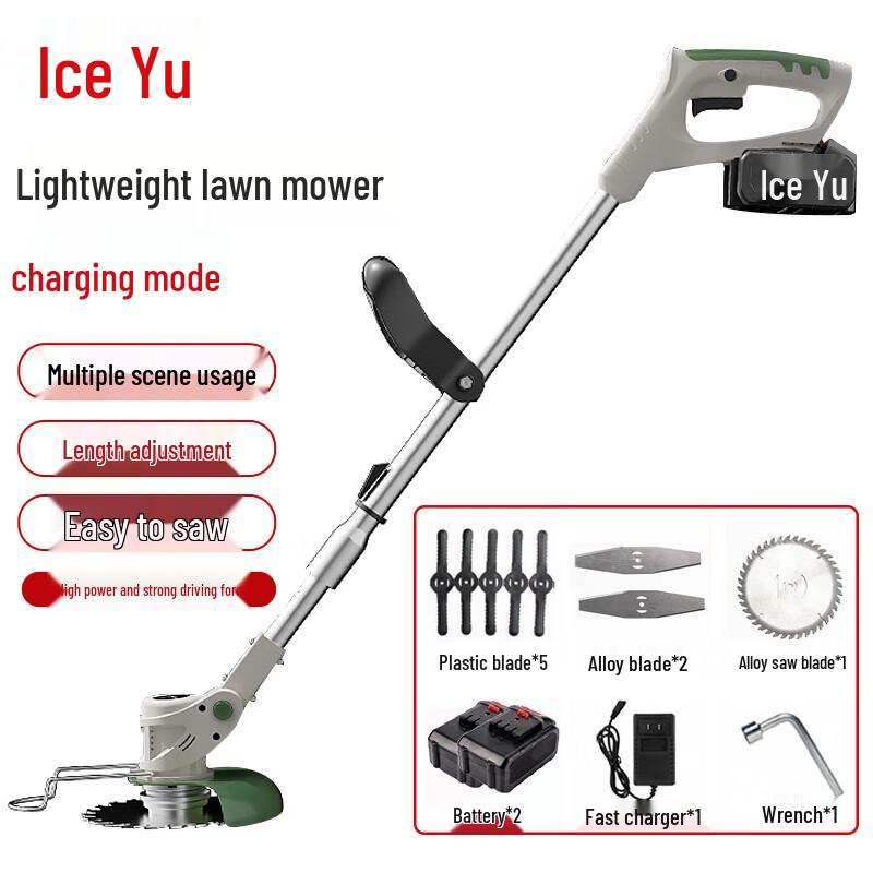 Bingyu Cordless Electric Grass Trimmer CN plug (adapter included)