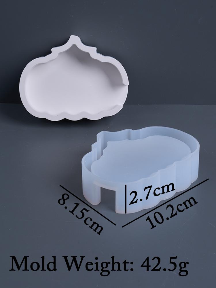 Hollow Atmosphere Light Ornament Silicone Mold DIY Halloween Pumpkin Gypsum Molds Resin Plaster Gift Storage Box Craft Making