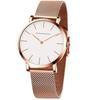 Hannah Martin Women's Analog Wristwatch Slim Dial Stainless Steel Expansion Band 30M Water-Resistant Dress Casual Daily Business