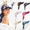 Nuovo Cappello Sciarpa da Testa Stampato in Raso Estivo da Donna Traspirante Morbido Cappello da Sole da Esterno Leggero con Visiera Cappellino da Baseball Sport da Esterno