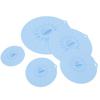 Silicone Lid Set Heat Resistant Reusable Microwave Splatter Cover Food Suction Lid for Bowls Pots Pans 5pcs