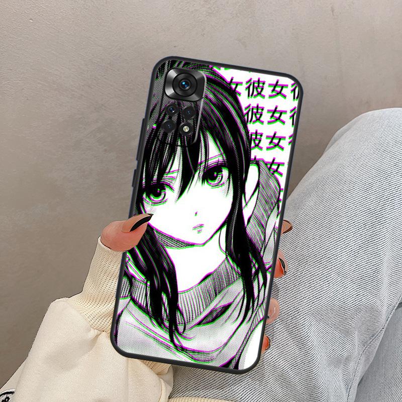 Sad Japanese Anime Aesthetic For Xiaomi Redmi Note 13 10 12 11 14 15 Pro Plus Case Cover For Redmi 15 13C 12C 14C 10C 15C