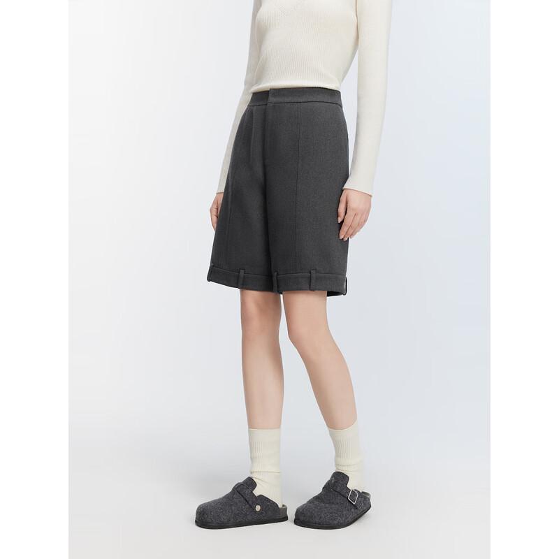 ELLE Women's High-Waisted Casual Shorts