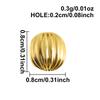 6pcs Round Tube Cylinder Fashion Spacer Bead Stainless Steel Loose Beads For Jewelry Making Supplies DIY Bracelets Anklets Bulk
