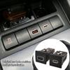 1Pcs Pd Quick Charge Phone Charging Adapter  Red Led Car Usb Charger Outlet Button For Golf 6 Mk6 5 Scirocco 2006-2012