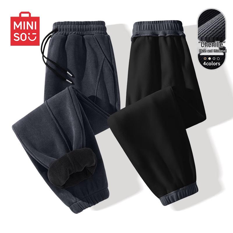 

MINISO Men s Heavyweight Chenille Corduroy Jogger Pants 3XL
