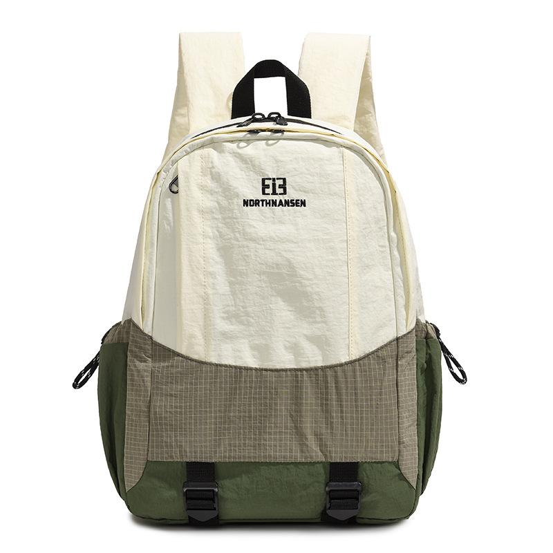 Lightweight Travel Contrast Backpack Student Schoolbag Women's Large Capacity Commuter Backpack