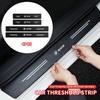 4Pcs Carbon Fiber Car Door Threshold Plate Stickers For M M3 M5 F10 F30 F20 E28 E30 E34 E36 E39 E46 E91 Performance X1 X2 X5