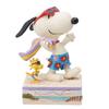 JIM SHORE Snoopy Woodstock At the Beach 6014338 &