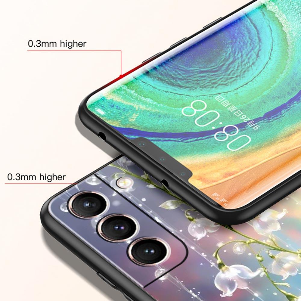 Lily Of The Valley Clear Floral Phone Case for Samsung Galaxy S26 S25 S24 S23 S22 S20 S21 FE Ultra S25 Edge Plus Soft TPU Shell