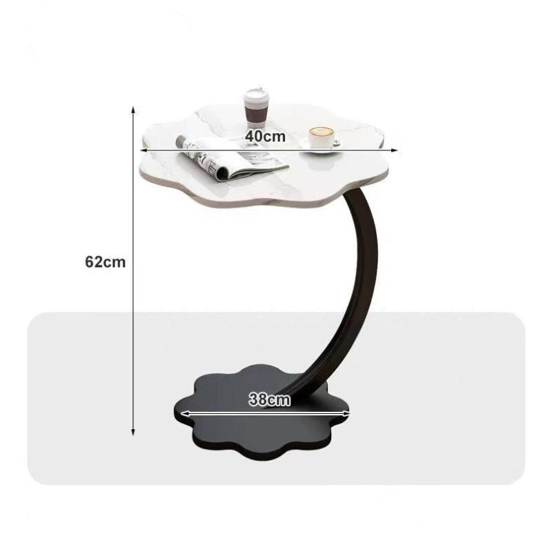 Moderner Nachttisch, Nachttisch, Wohnzimmer Sofa, Beistelltisch, Kleiner Tisch, Couchtisch, Schlafzimmer Einfaches Regal, Steinplatte