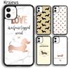 Cartoon Dachshund Sausage Dog For iPhone 17 Air 16 Phone Case Cover 15 14 Plus 11 12 13 Pro Max Coque Shell Fundas