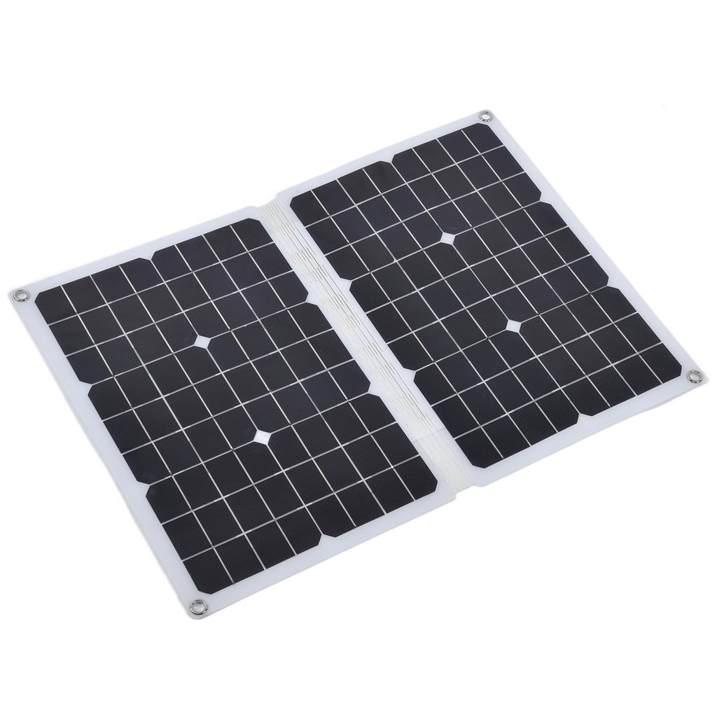 40W 18V Solarladepanel Hocheffizient Faltbar Flexibel Solarladegerät mit USB-Kabel