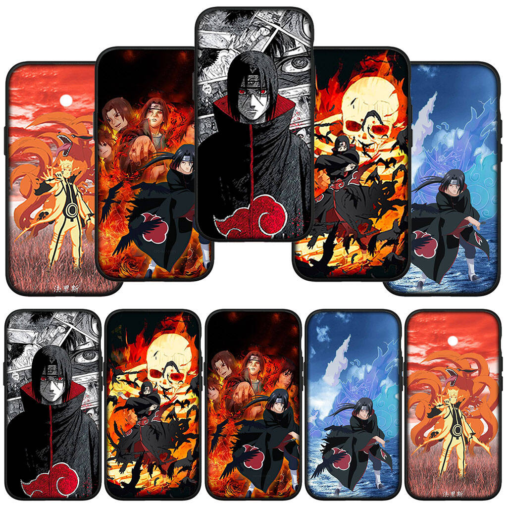 Phone Case for iPhone 17 15 16 Plus Xiaomi Poco X7 X6 F8 F7 C85 C75 C71 Redmi Note 14 12 11 13 Pro Max A4 14C 13C Cute Narutos Uchiha Itachi Akatsuki