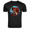 Jumping Fish Fishing Hook Angler Graphic T-Shirt