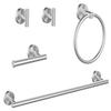 2025+ Bathroom Hardware Set Including Towel Rack for Bathroom,Toilet Tissue Holder,Robe Towel Hooks Wall Mount Bathroom Set