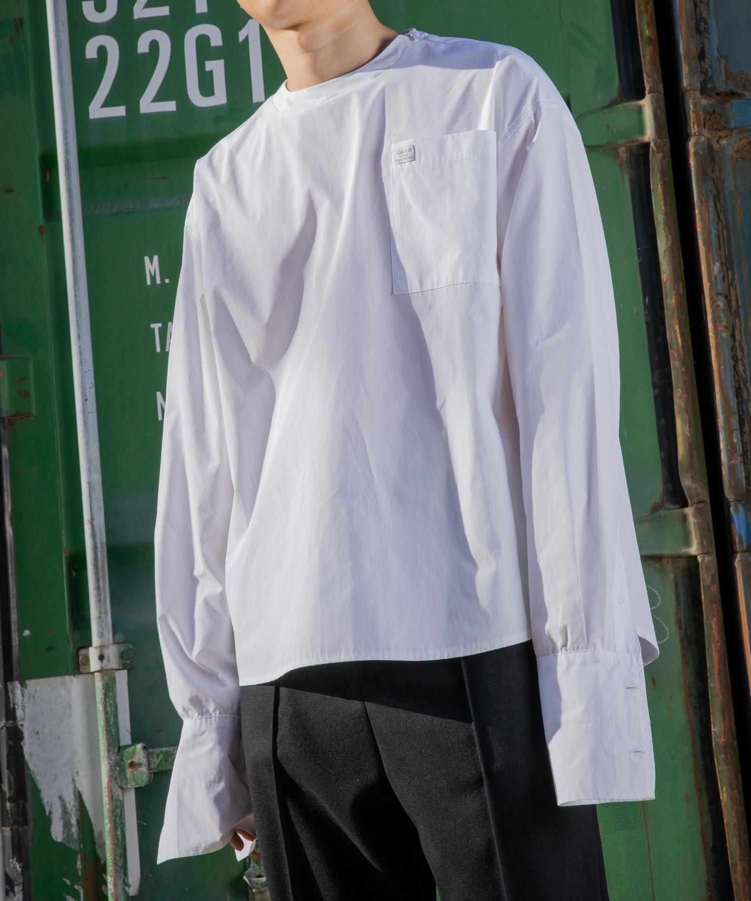 Gachi Loose-Fit Shirt Pullover White/White F