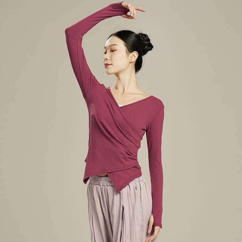 

Женский облегающий топ для танцев и йоги - Современная, классическая и китайская одежда для практики M