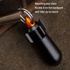 Mini Sealed Jar Waterproof Moisture-proof High Hardness Good Sealing Aluminum Alloy Keychain Tablet Bottle Camping Supply