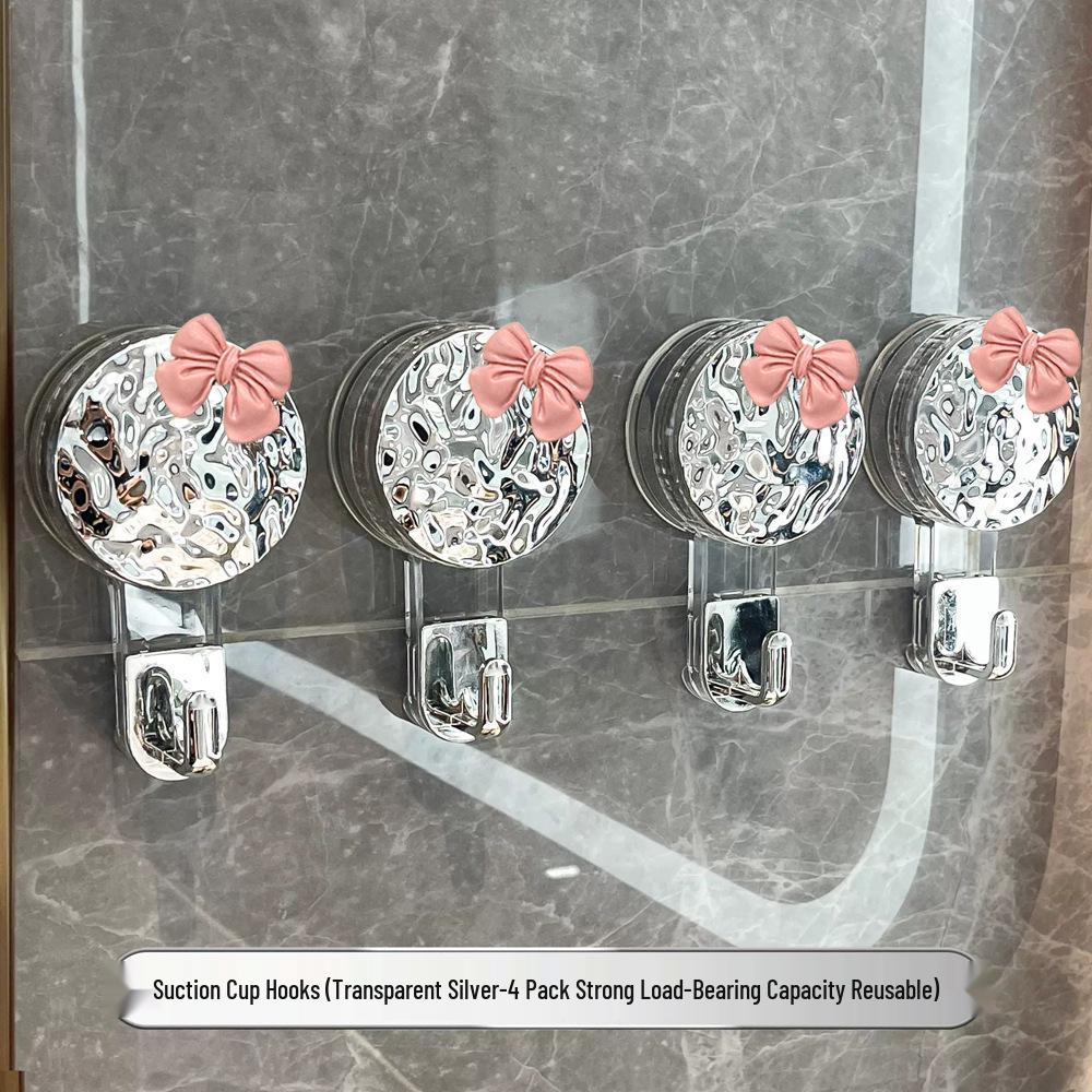 Powerful Suction Hook – No-Drill, No-Trace Adhesive for Bathroom Doors and Walls, Ideal for Towels and Clothes.