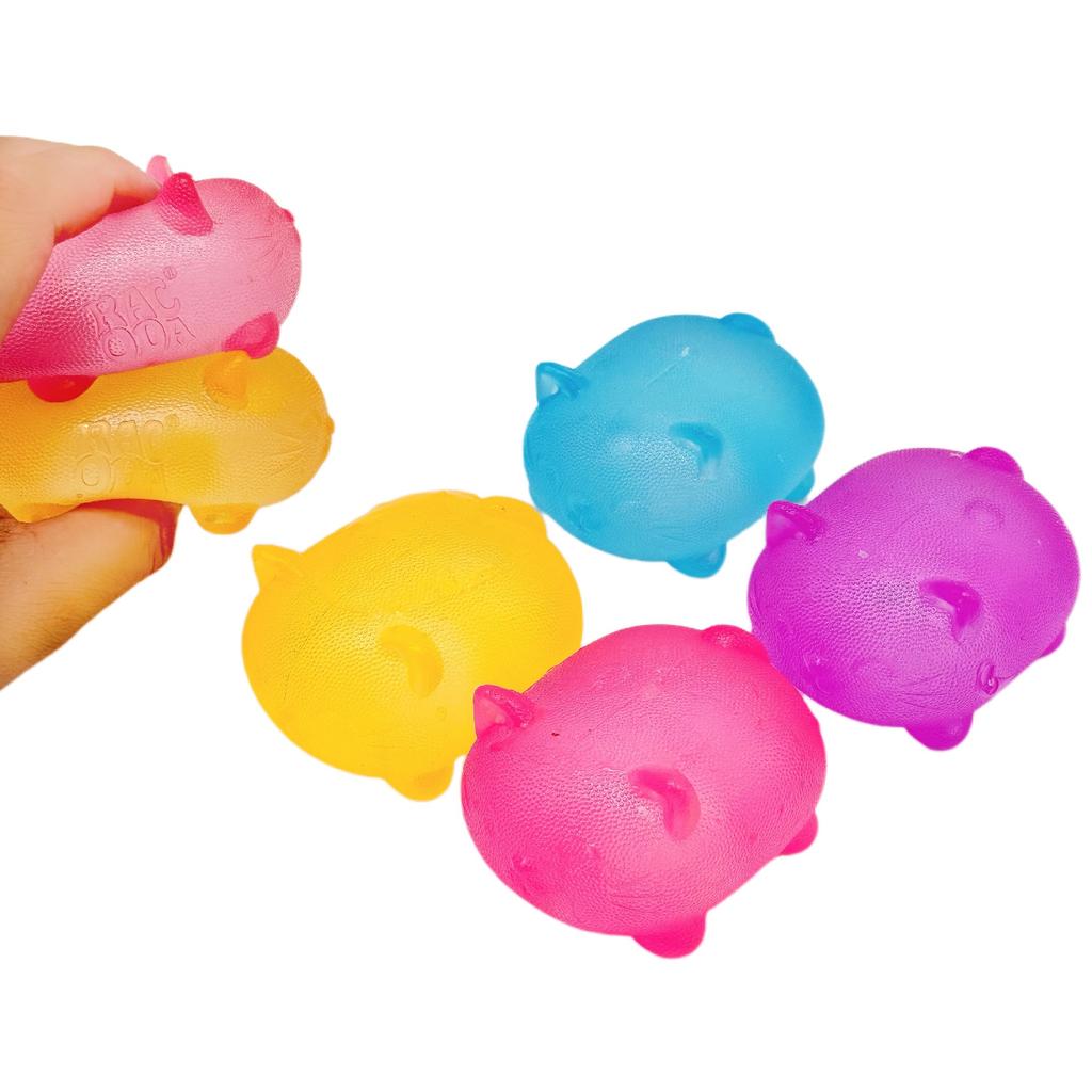 Malt Candy Cat Stress Relief Ball, Kitten Squeeze Malt Candy Stress Relief Toy, Squeeze Fun Stress Relief Gadget