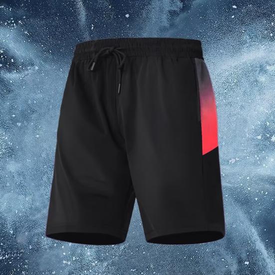 Men Sport Shorts Quick-Dry Breathable Adjustable Waist Lace Running Shorts Versatile Gym Sports Leisure