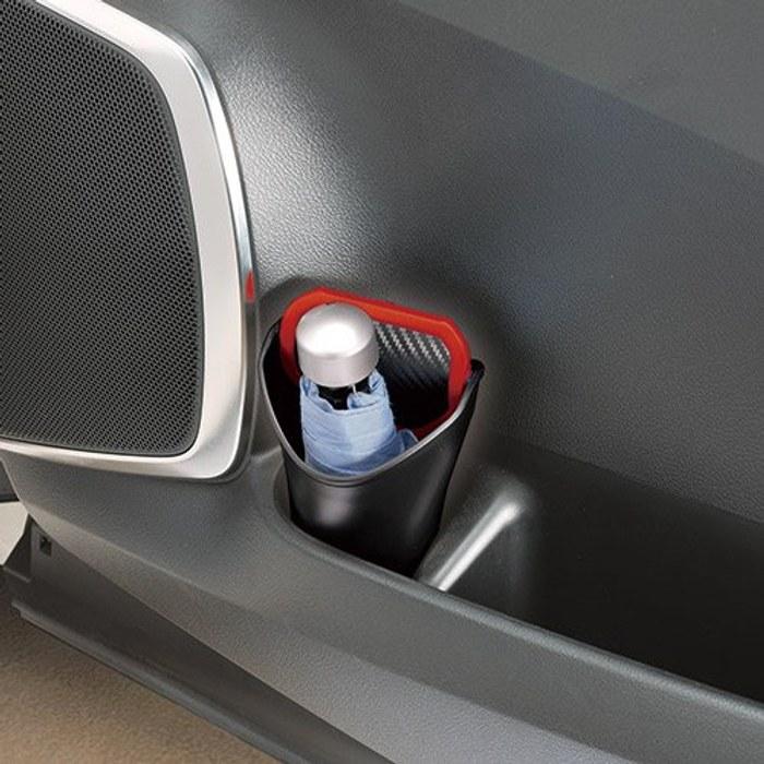 Carmate Car Trash Can Bottle Type - Carbon Fiber Red DZ369
