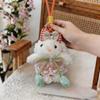 Cute Bunny Plush Keychain With Tulip Skirt For Car Keys Or Gifts