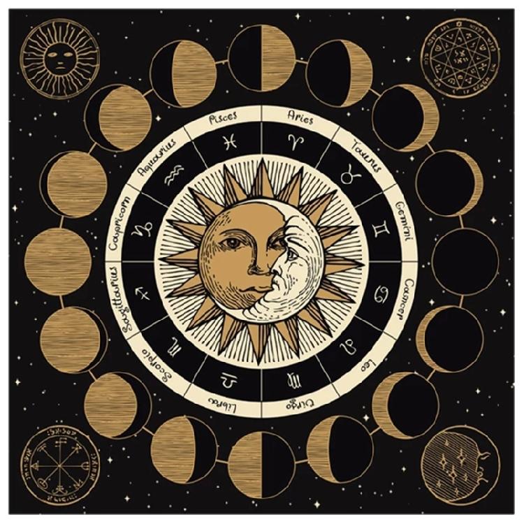 Tarot Table Altar Cloth Board Game Tablecloth Divination Card Altar Tablecloth