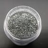 3D High Flash Glass Rhinestone Nail Art Silver White Pearlescent Sugar Glitter
