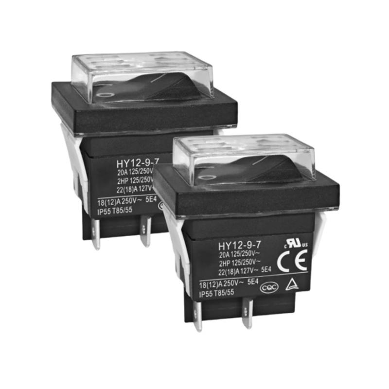 4 Pin Push Button Switches with Waterproof Enclosures Anti Corrosion Electrical Component for Extended Service Life